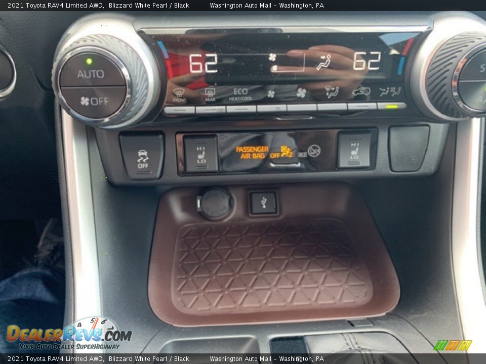 2021 Toyota RAV4 Limited AWD Blizzard White Pearl / Black Photo #14