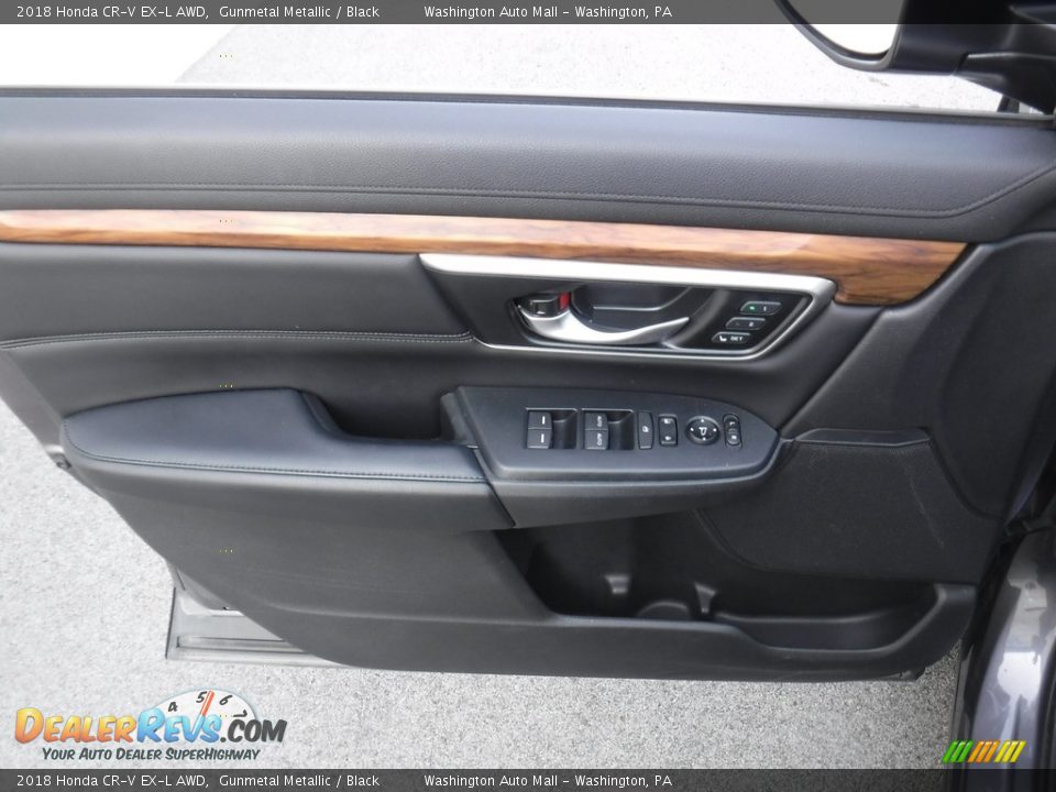 2018 Honda CR-V EX-L AWD Gunmetal Metallic / Black Photo #14
