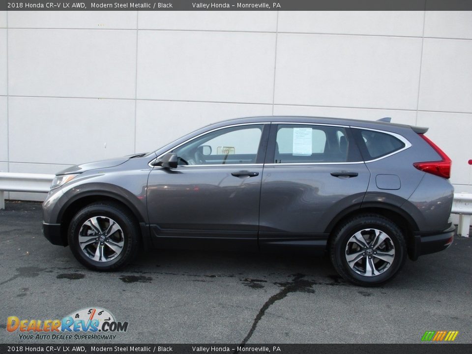 2018 Honda CR-V LX AWD Modern Steel Metallic / Black Photo #2