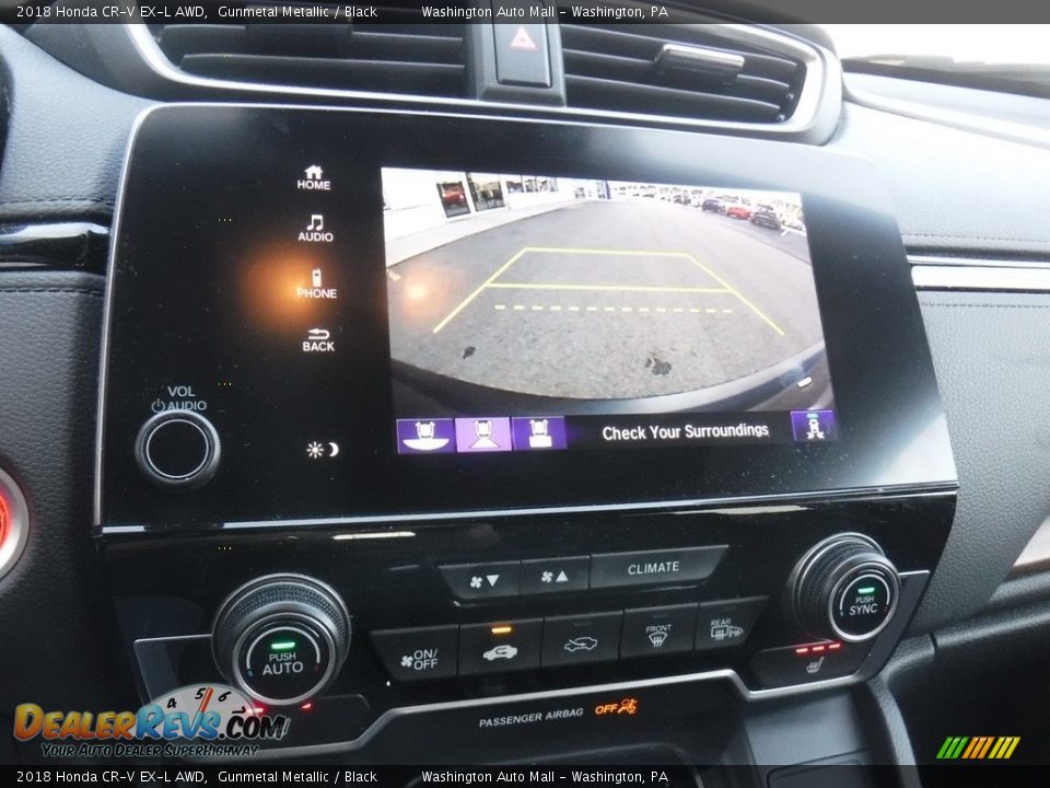 2018 Honda CR-V EX-L AWD Gunmetal Metallic / Black Photo #19