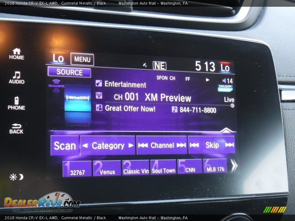 2018 Honda CR-V EX-L AWD Gunmetal Metallic / Black Photo #20