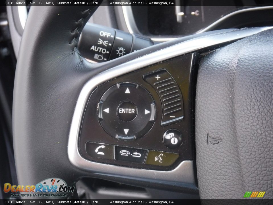 2018 Honda CR-V EX-L AWD Gunmetal Metallic / Black Photo #21