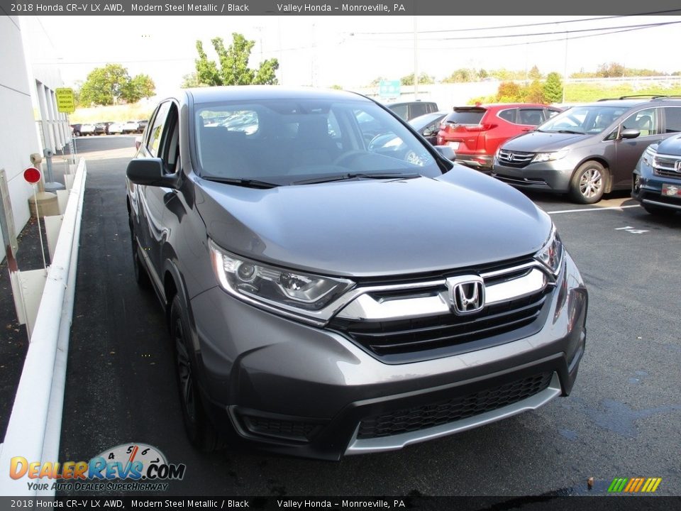 2018 Honda CR-V LX AWD Modern Steel Metallic / Black Photo #7