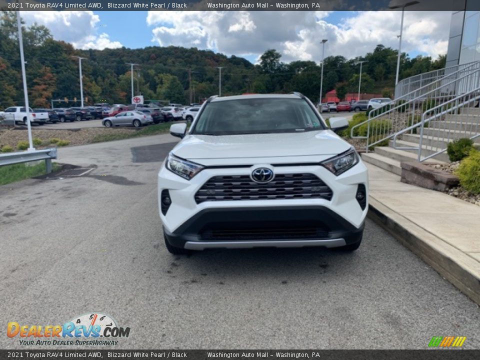 2021 Toyota RAV4 Limited AWD Blizzard White Pearl / Black Photo #35