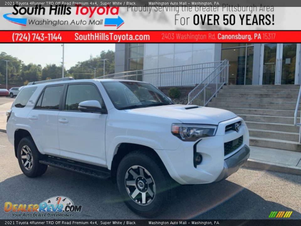 2021 Toyota 4Runner TRD Off Road Premium 4x4 Super White / Black Photo #1