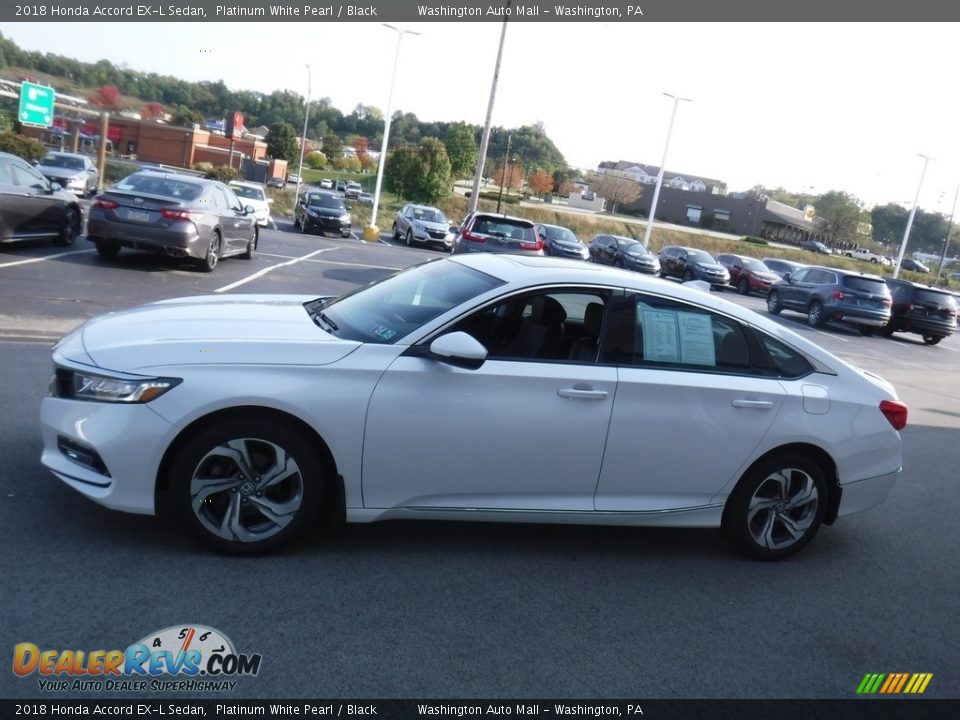 2018 Honda Accord EX-L Sedan Platinum White Pearl / Black Photo #7
