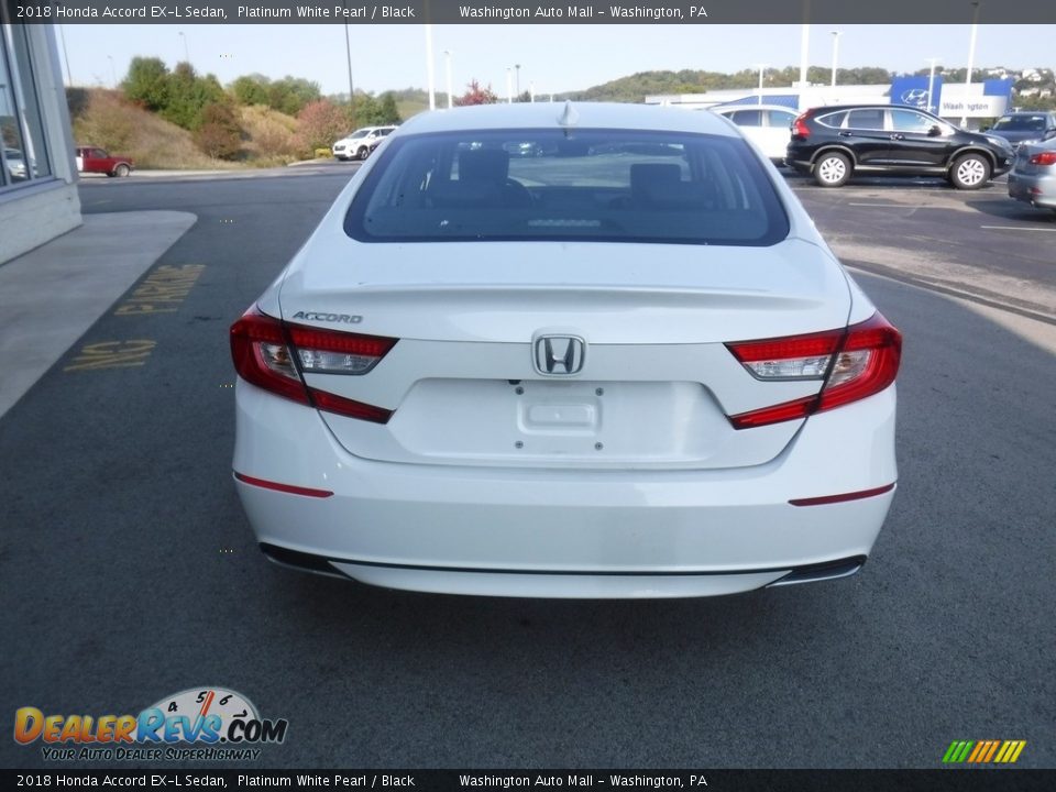 2018 Honda Accord EX-L Sedan Platinum White Pearl / Black Photo #9