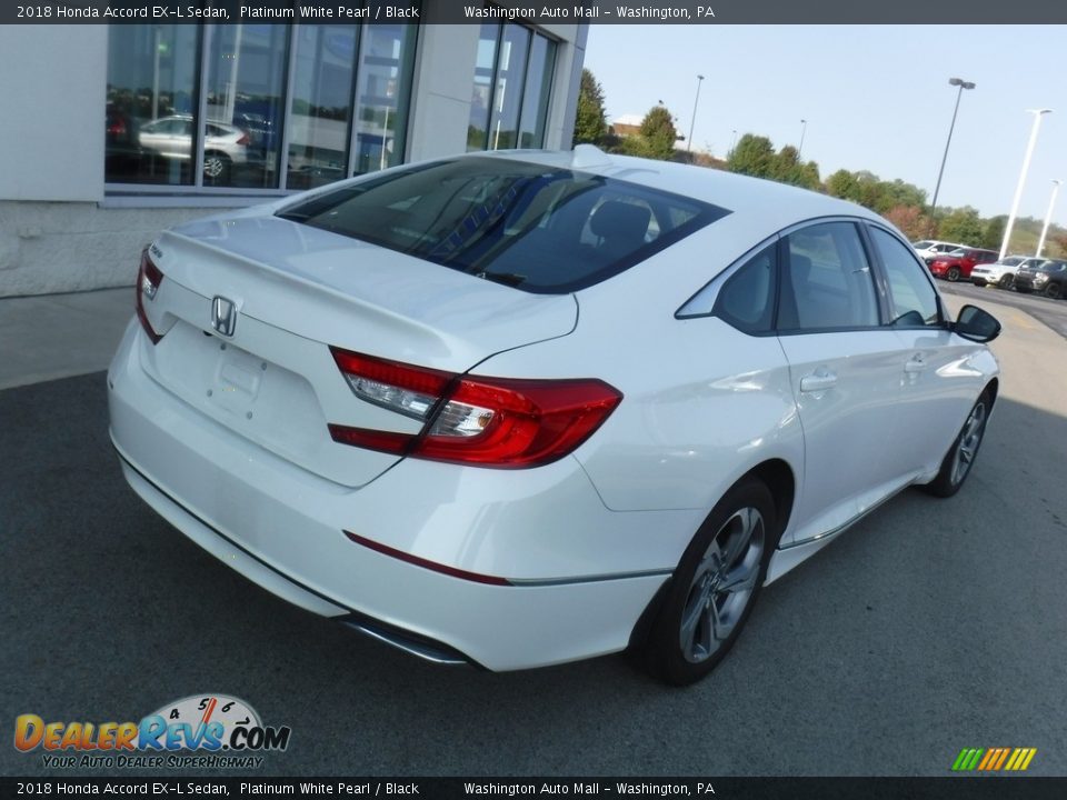2018 Honda Accord EX-L Sedan Platinum White Pearl / Black Photo #10
