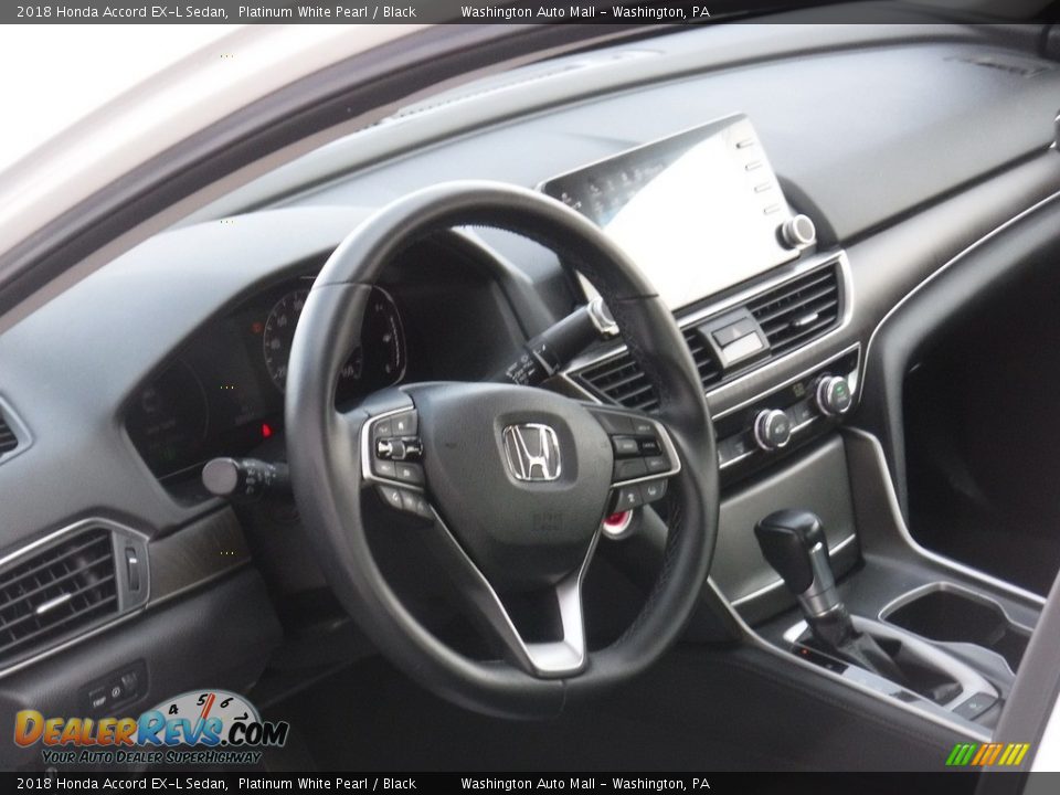 2018 Honda Accord EX-L Sedan Platinum White Pearl / Black Photo #12