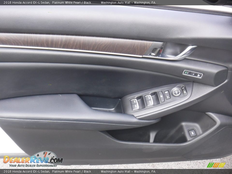 2018 Honda Accord EX-L Sedan Platinum White Pearl / Black Photo #13