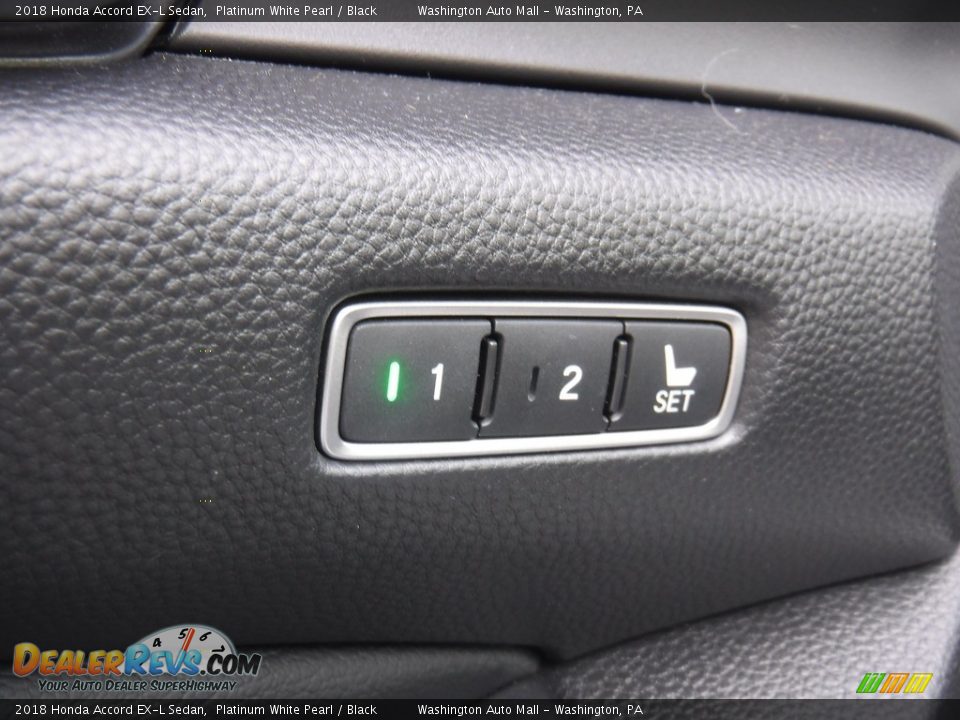 2018 Honda Accord EX-L Sedan Platinum White Pearl / Black Photo #14