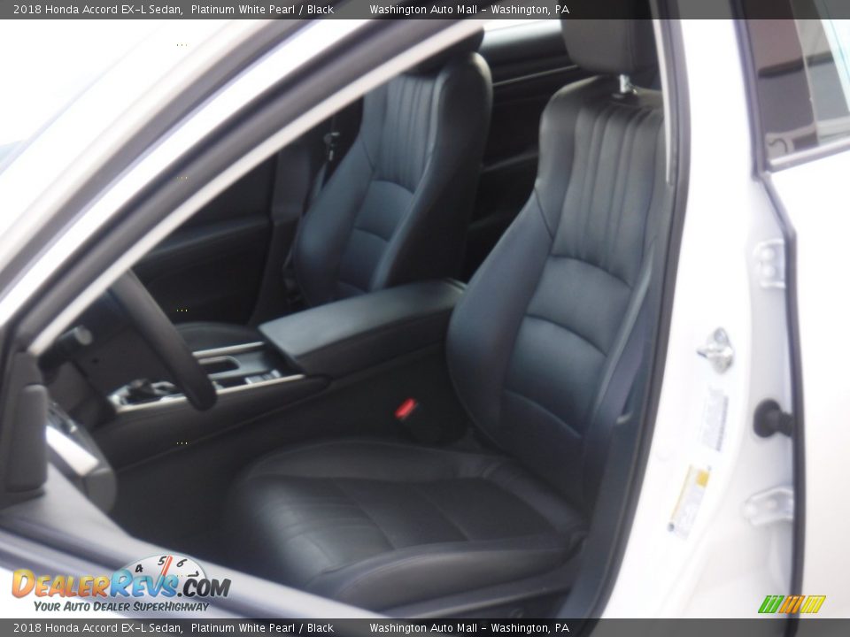 2018 Honda Accord EX-L Sedan Platinum White Pearl / Black Photo #16