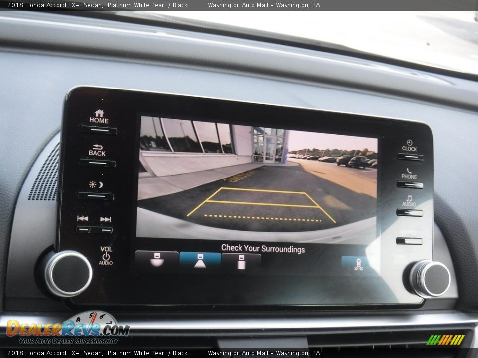 2018 Honda Accord EX-L Sedan Platinum White Pearl / Black Photo #19