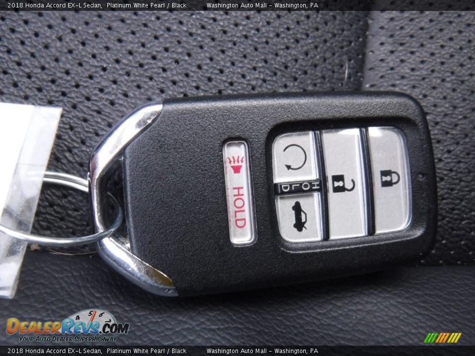 2018 Honda Accord EX-L Sedan Platinum White Pearl / Black Photo #24