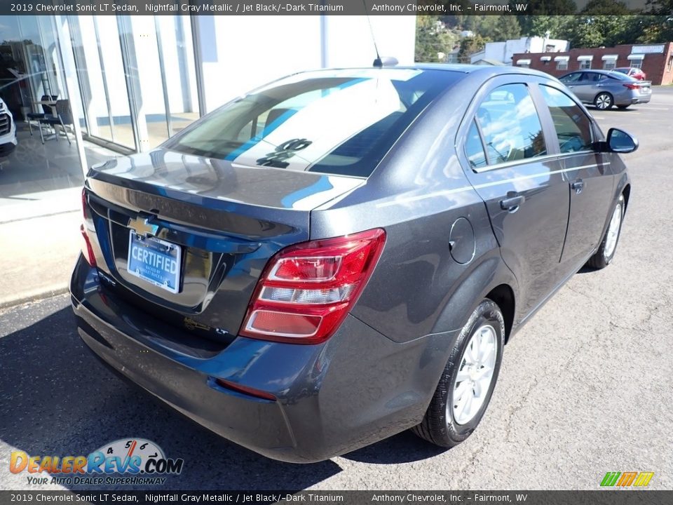 2019 Chevrolet Sonic LT Sedan Nightfall Gray Metallic / Jet Black/­Dark Titanium Photo #4