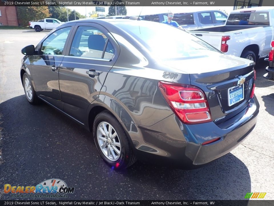 2019 Chevrolet Sonic LT Sedan Nightfall Gray Metallic / Jet Black/­Dark Titanium Photo #6