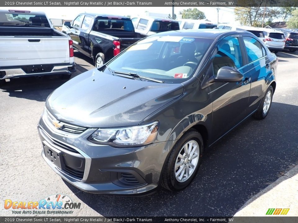 2019 Chevrolet Sonic LT Sedan Nightfall Gray Metallic / Jet Black/­Dark Titanium Photo #7