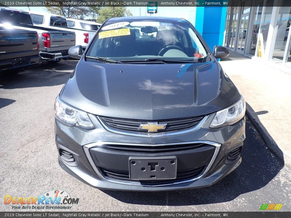 2019 Chevrolet Sonic LT Sedan Nightfall Gray Metallic / Jet Black/­Dark Titanium Photo #8