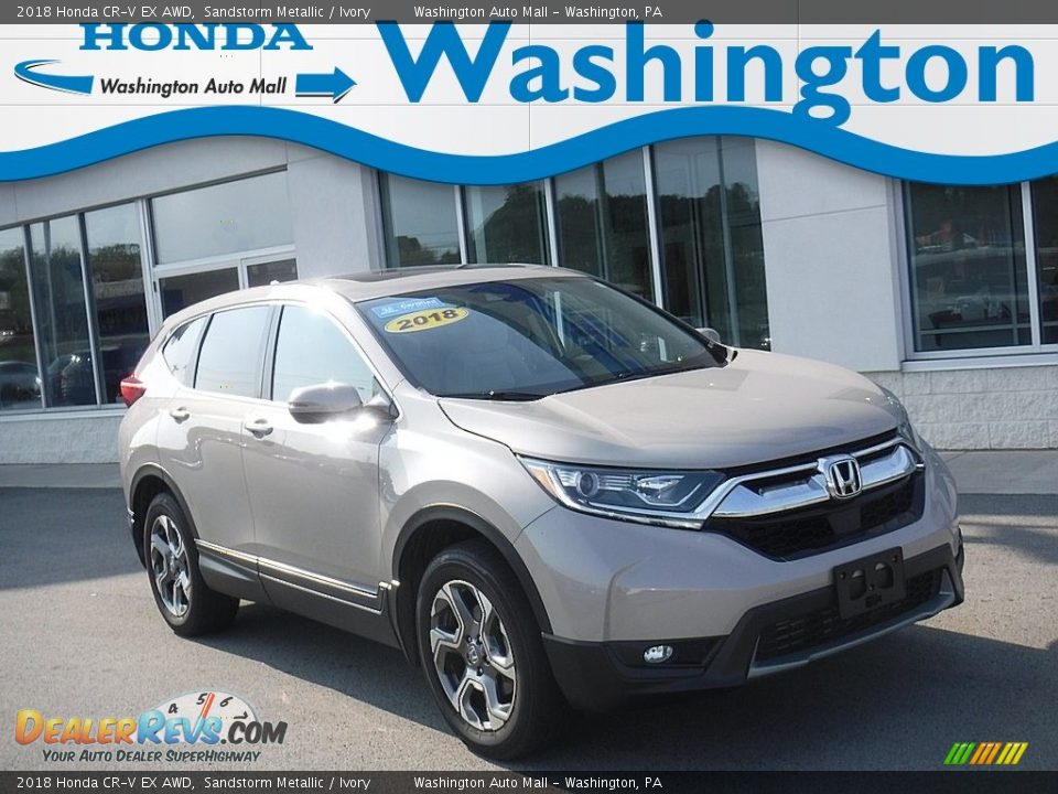 2018 Honda CR-V EX AWD Sandstorm Metallic / Ivory Photo #1
