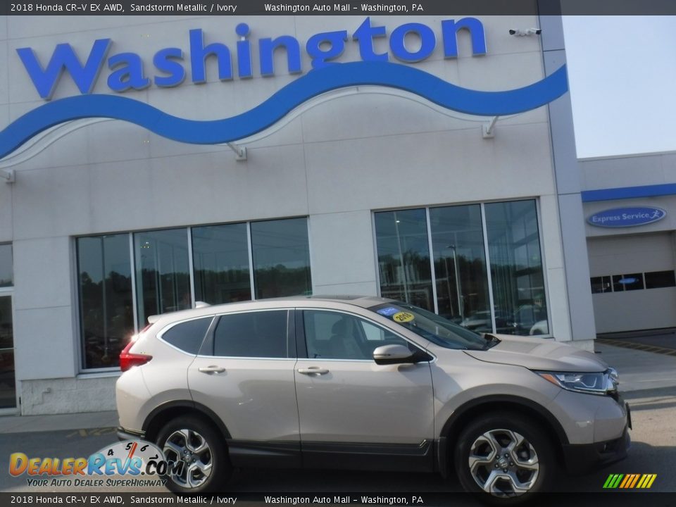 2018 Honda CR-V EX AWD Sandstorm Metallic / Ivory Photo #2