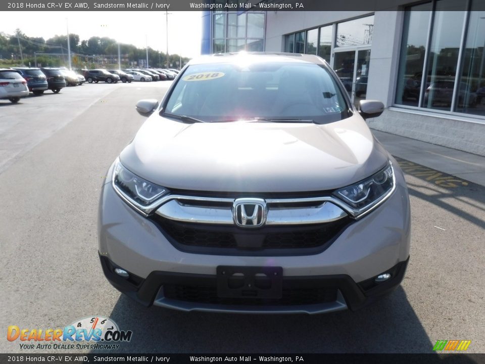 2018 Honda CR-V EX AWD Sandstorm Metallic / Ivory Photo #4