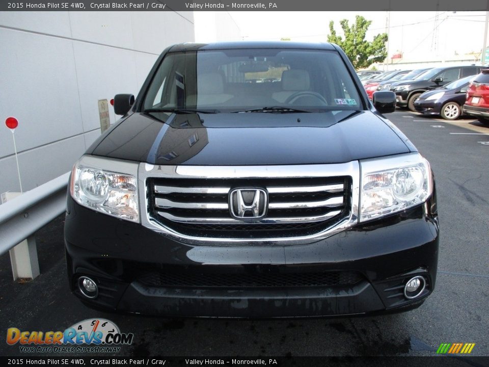 2015 Honda Pilot SE 4WD Crystal Black Pearl / Gray Photo #9