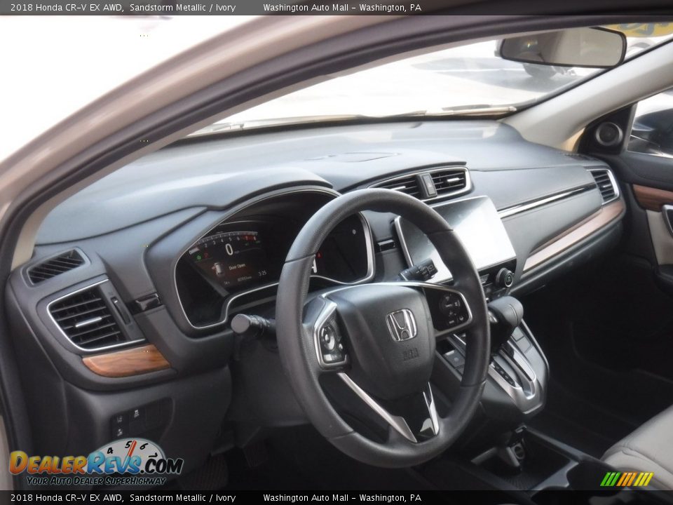 2018 Honda CR-V EX AWD Sandstorm Metallic / Ivory Photo #12
