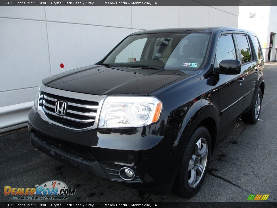 2015 Honda Pilot SE 4WD Crystal Black Pearl / Gray Photo #10