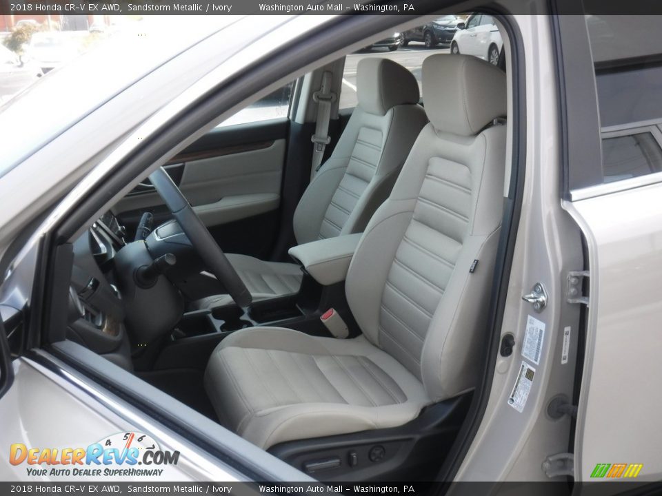2018 Honda CR-V EX AWD Sandstorm Metallic / Ivory Photo #14