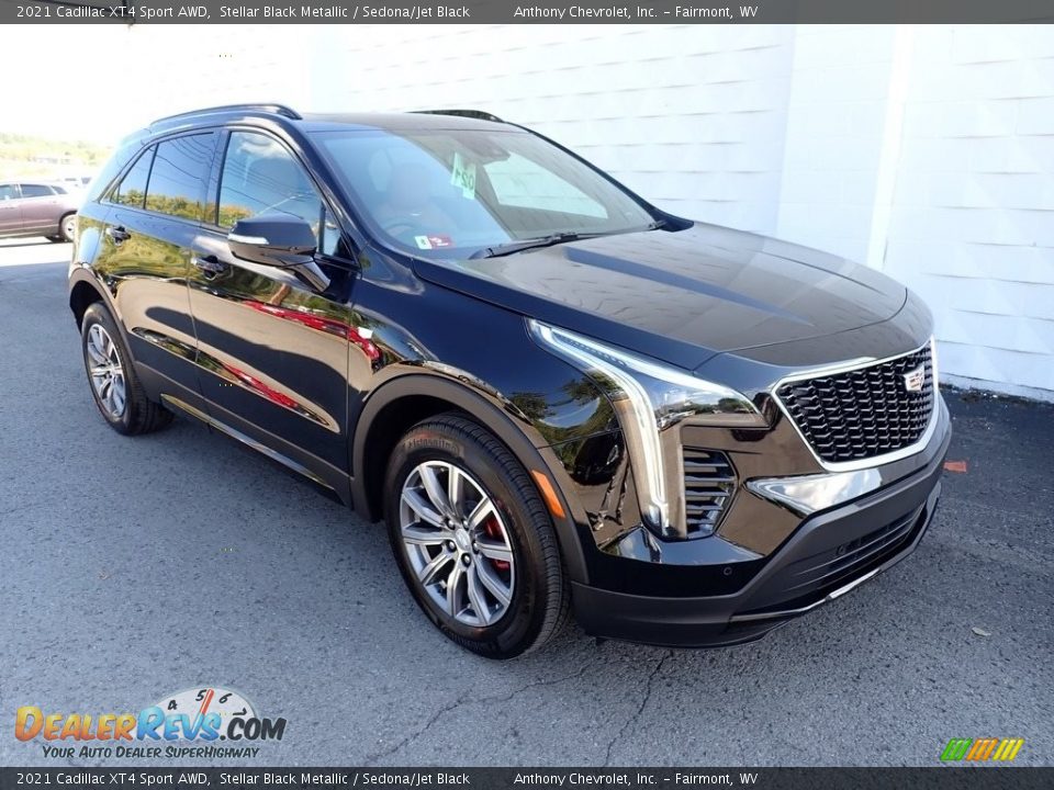 2021 Cadillac XT4 Sport AWD Stellar Black Metallic / Sedona/Jet Black Photo #1