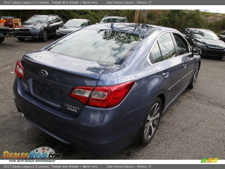 2017 Subaru Legacy 2.5i Limited Twilight Blue Metallic / Warm Ivory Photo #5