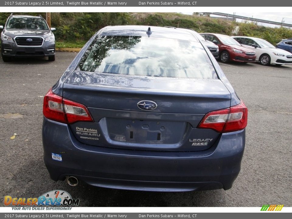 2017 Subaru Legacy 2.5i Limited Twilight Blue Metallic / Warm Ivory Photo #6