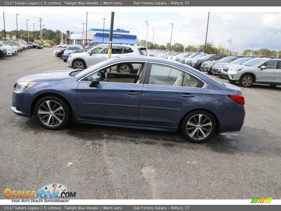 2017 Subaru Legacy 2.5i Limited Twilight Blue Metallic / Warm Ivory Photo #8