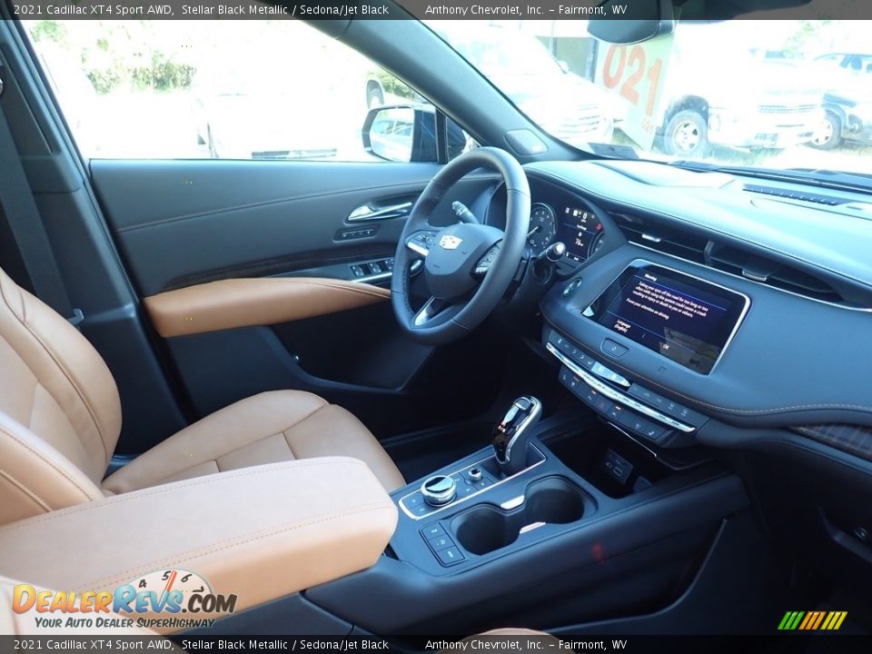 Sedona/Jet Black Interior - 2021 Cadillac XT4 Sport AWD Photo #8