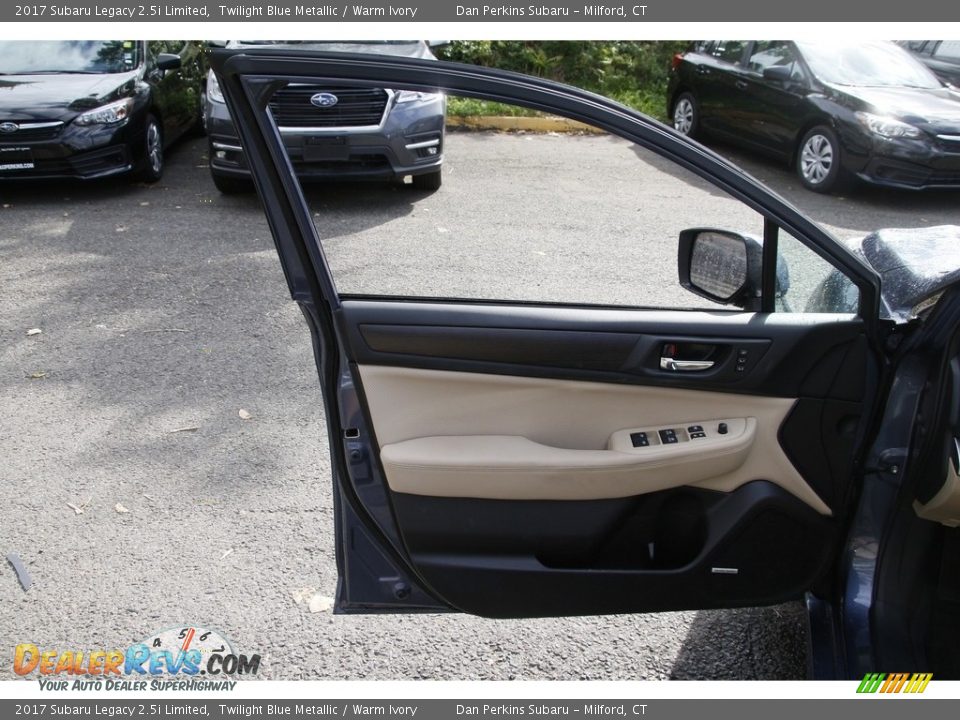 2017 Subaru Legacy 2.5i Limited Twilight Blue Metallic / Warm Ivory Photo #9