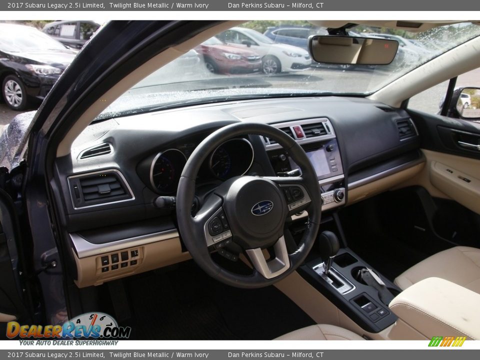 2017 Subaru Legacy 2.5i Limited Twilight Blue Metallic / Warm Ivory Photo #10