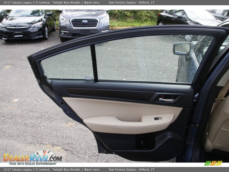 2017 Subaru Legacy 2.5i Limited Twilight Blue Metallic / Warm Ivory Photo #12