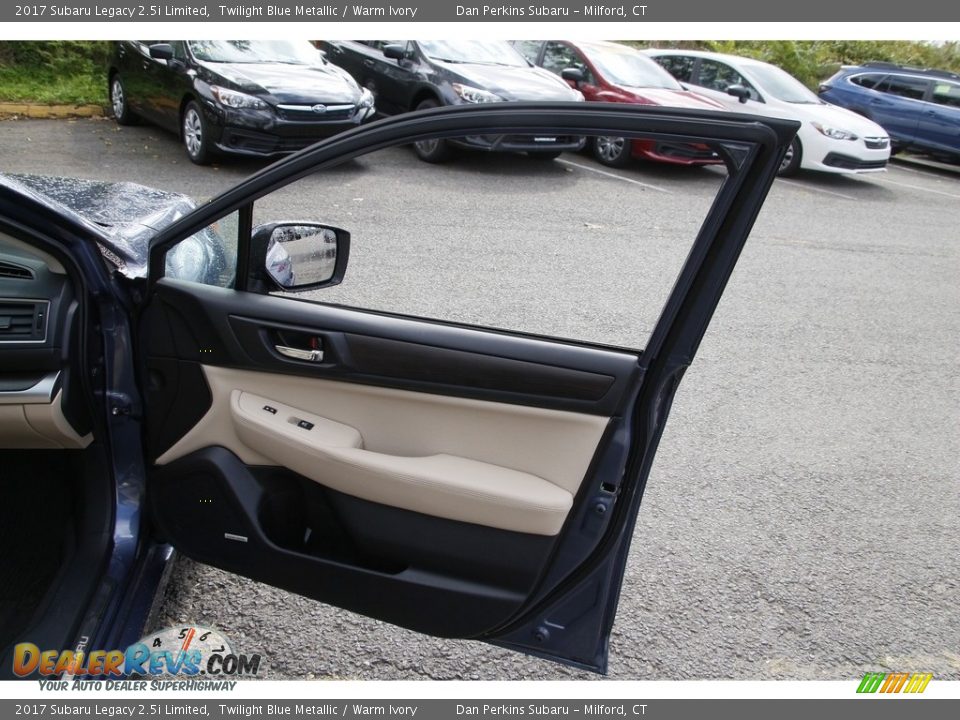 2017 Subaru Legacy 2.5i Limited Twilight Blue Metallic / Warm Ivory Photo #17