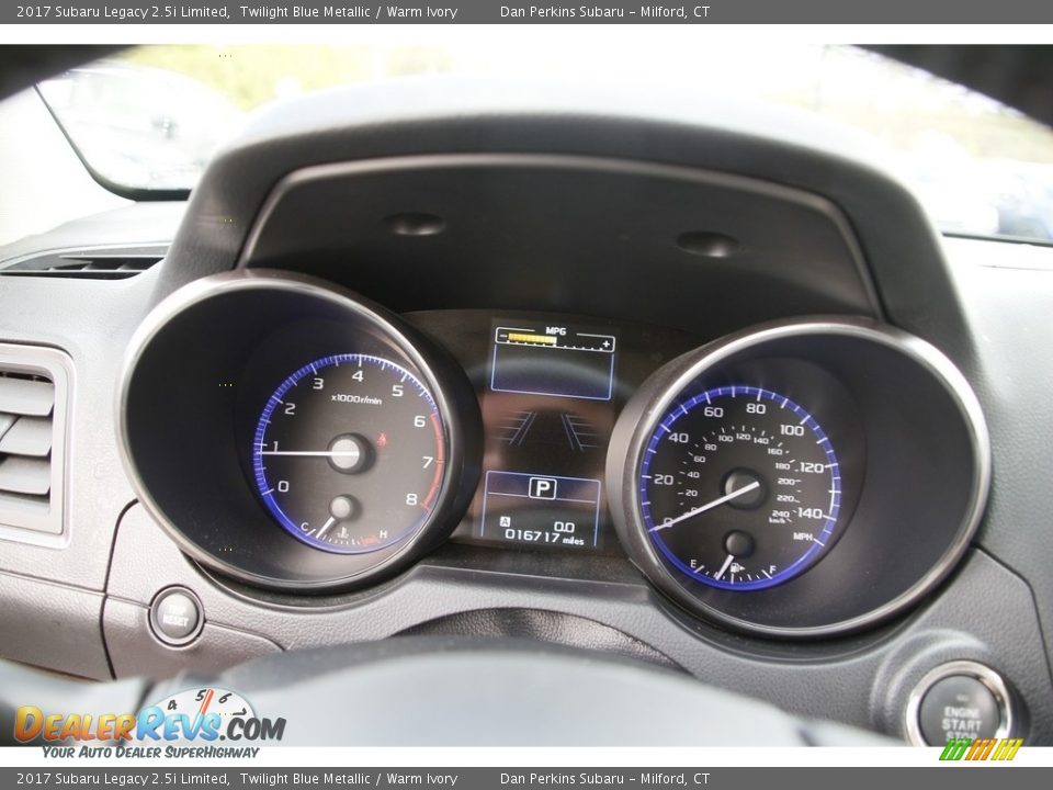2017 Subaru Legacy 2.5i Limited Twilight Blue Metallic / Warm Ivory Photo #18