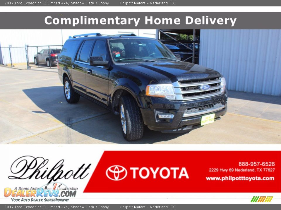 2017 Ford Expedition EL Limited 4x4 Shadow Black / Ebony Photo #1