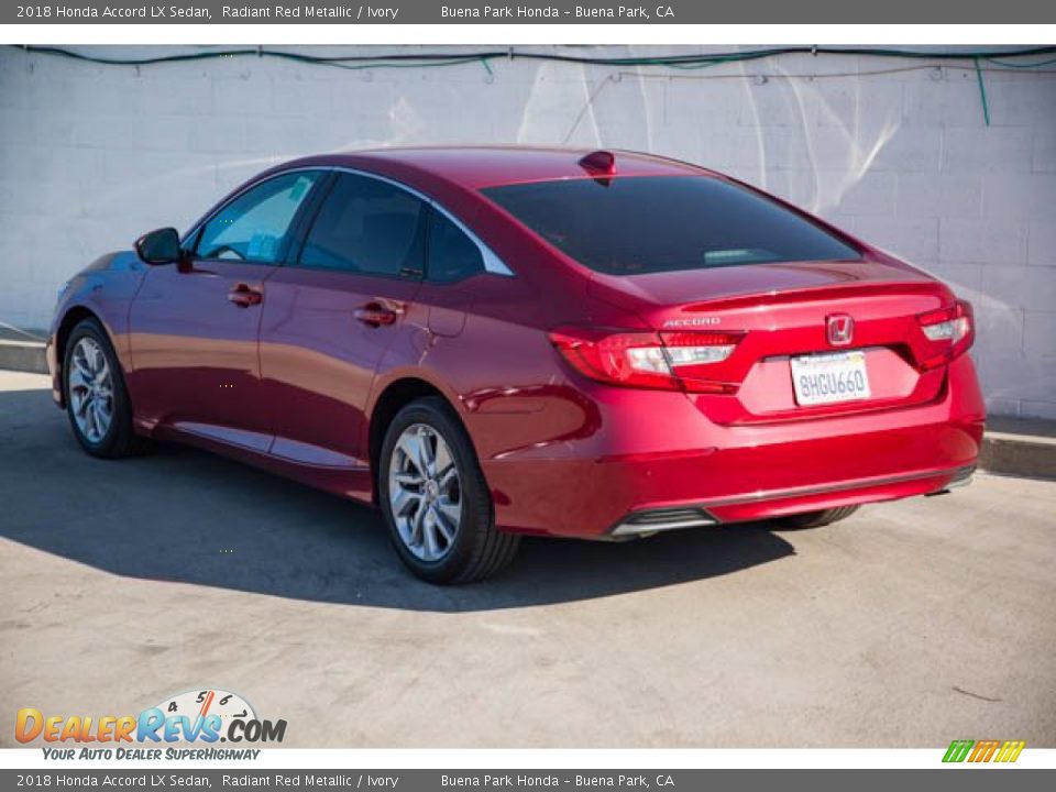 2018 Honda Accord LX Sedan Radiant Red Metallic / Ivory Photo #2