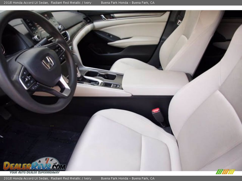 2018 Honda Accord LX Sedan Radiant Red Metallic / Ivory Photo #3