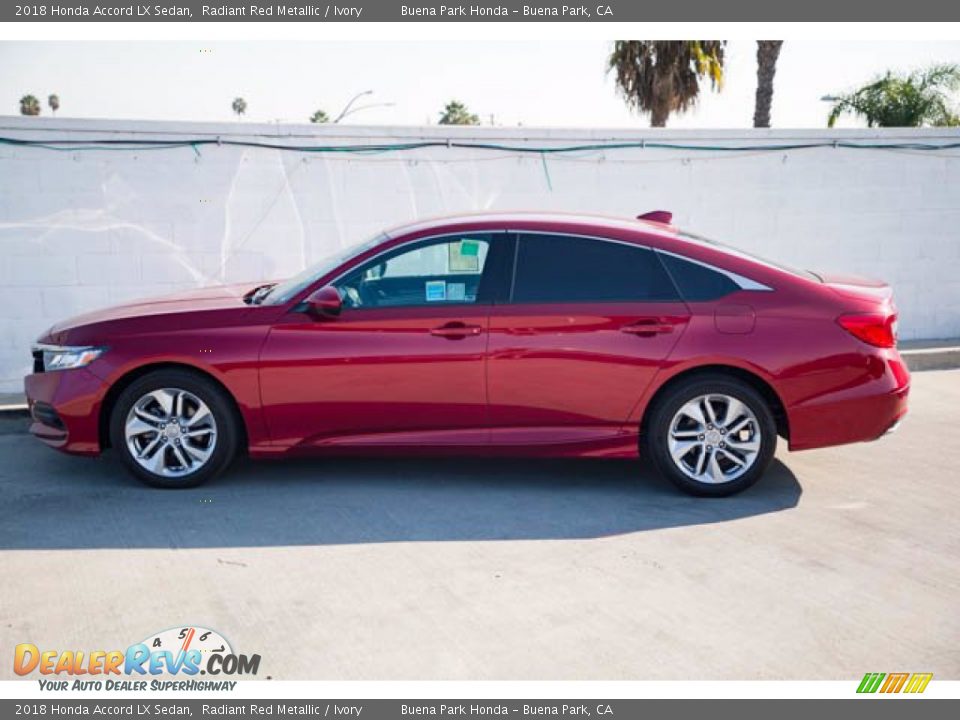 2018 Honda Accord LX Sedan Radiant Red Metallic / Ivory Photo #10