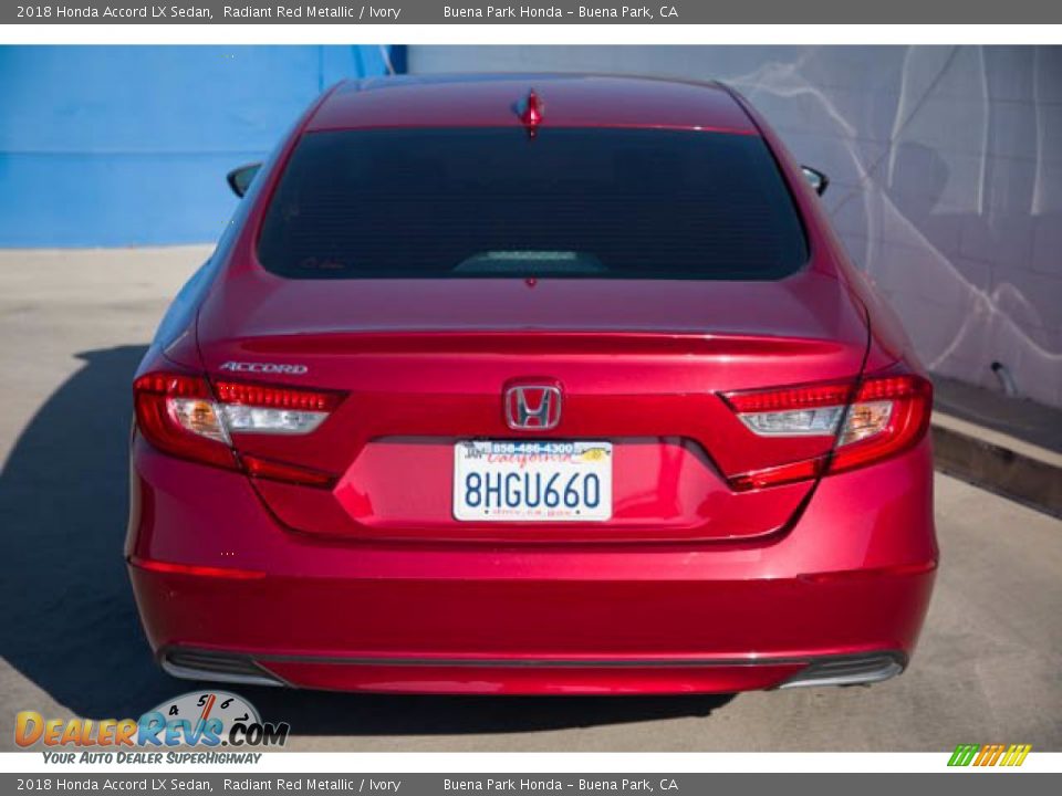 2018 Honda Accord LX Sedan Radiant Red Metallic / Ivory Photo #11