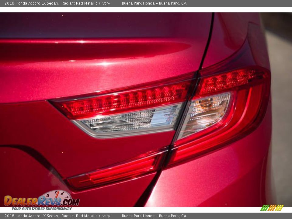2018 Honda Accord LX Sedan Radiant Red Metallic / Ivory Photo #13