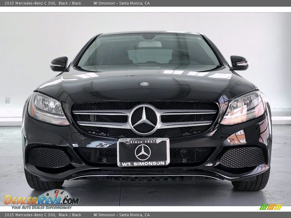 2015 Mercedes-Benz C 300 Black / Black Photo #2