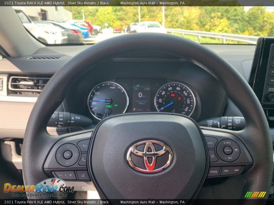 2021 Toyota RAV4 XLE AWD Hybrid Silver Sky Metallic / Black Photo #8