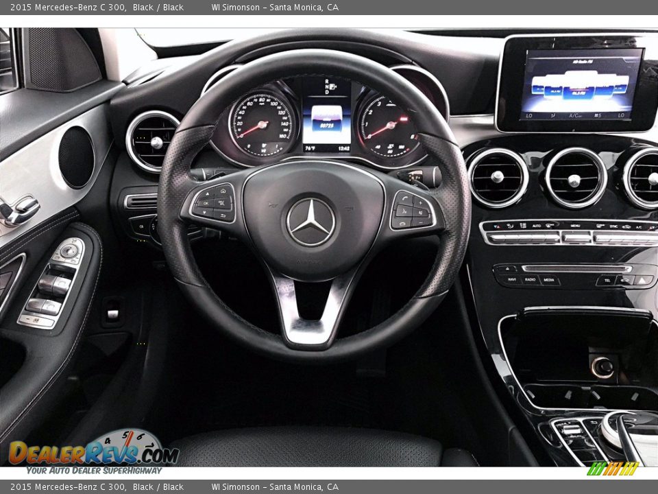 2015 Mercedes-Benz C 300 Black / Black Photo #4