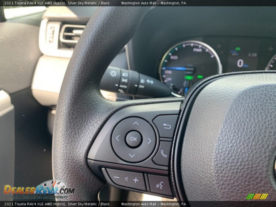 2021 Toyota RAV4 XLE AWD Hybrid Silver Sky Metallic / Black Photo #10