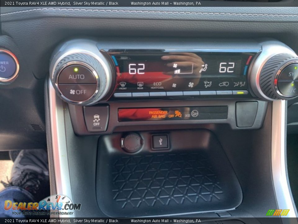 2021 Toyota RAV4 XLE AWD Hybrid Silver Sky Metallic / Black Photo #15